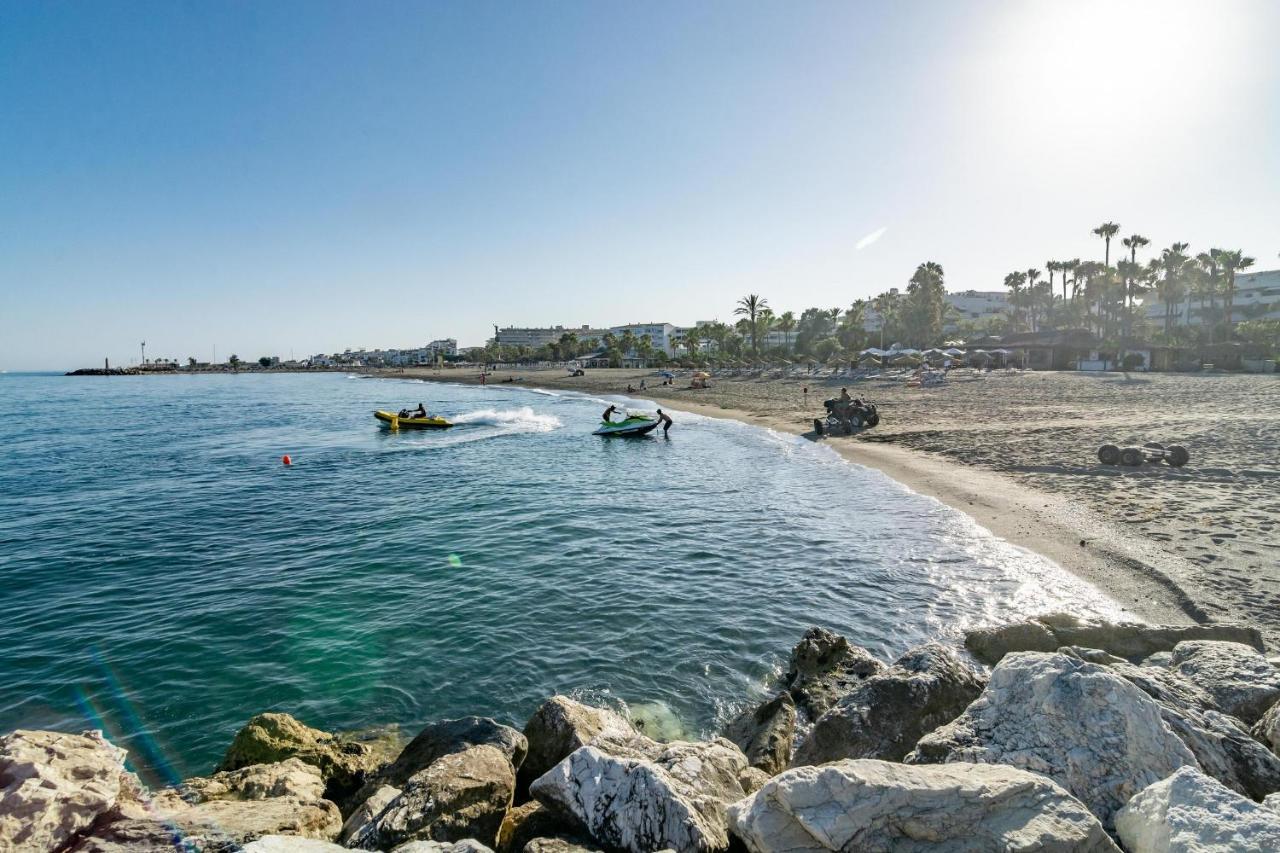 Pr45- Beach Front Apartment Puerto Banus Marbella Kültér fotó